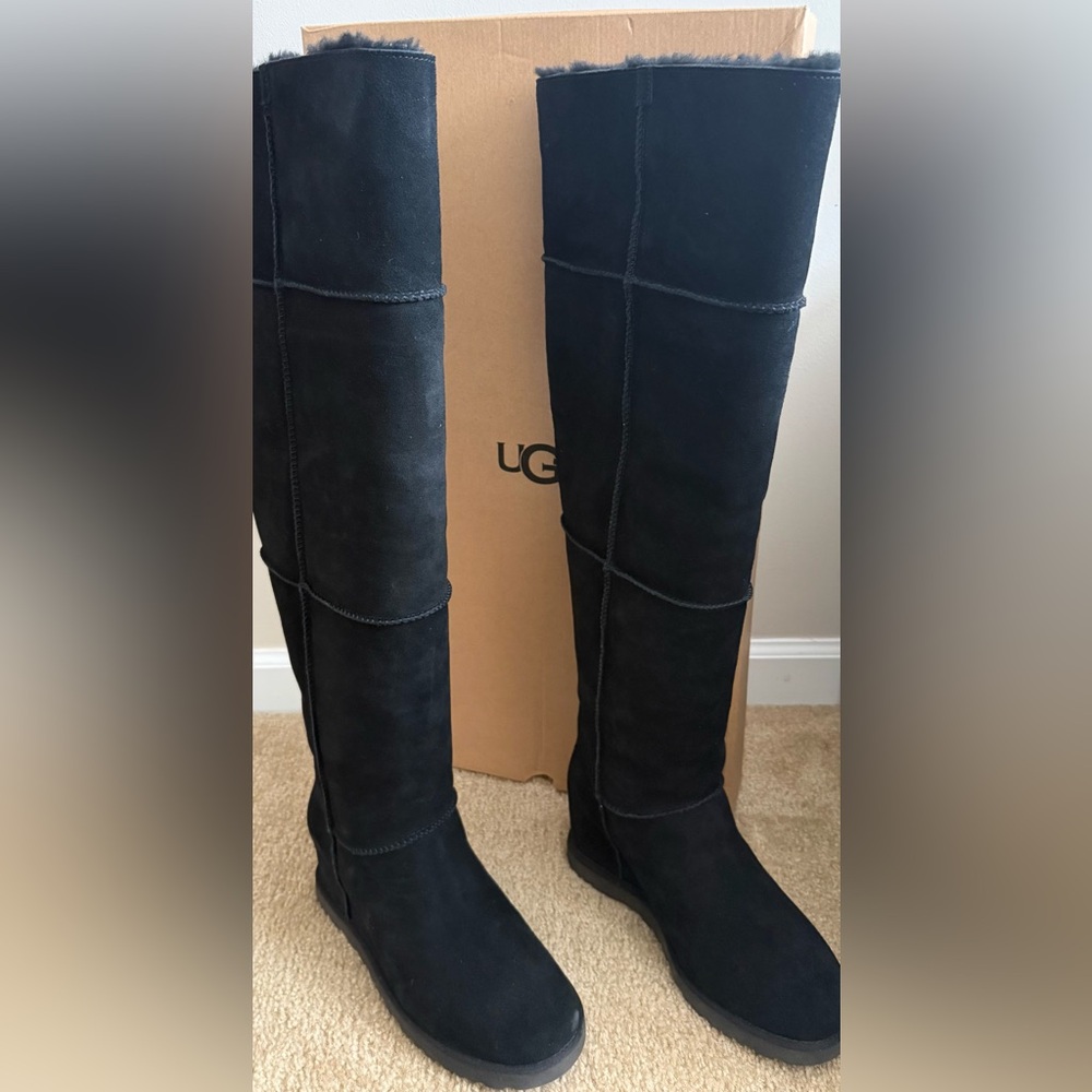 UGG Black Classic Femme Over the Knee Boots size 11 - Picture 3 of 12